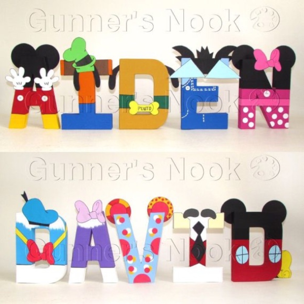 Hand drawn letters